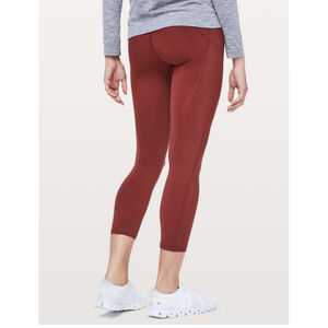 Lululemon Final Lap Crop *23" Savannah size 4